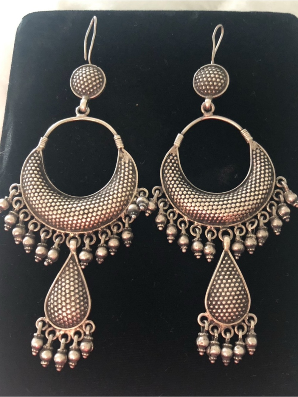 VINTAGE YEMENI CHANDELIER EARRINGS